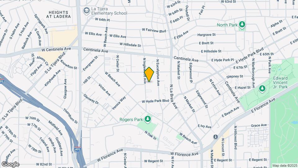 756 N Inglewood Ave Map and Location Details