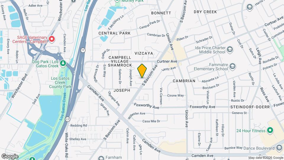 2871 S Bascom Ave Map and Location Details