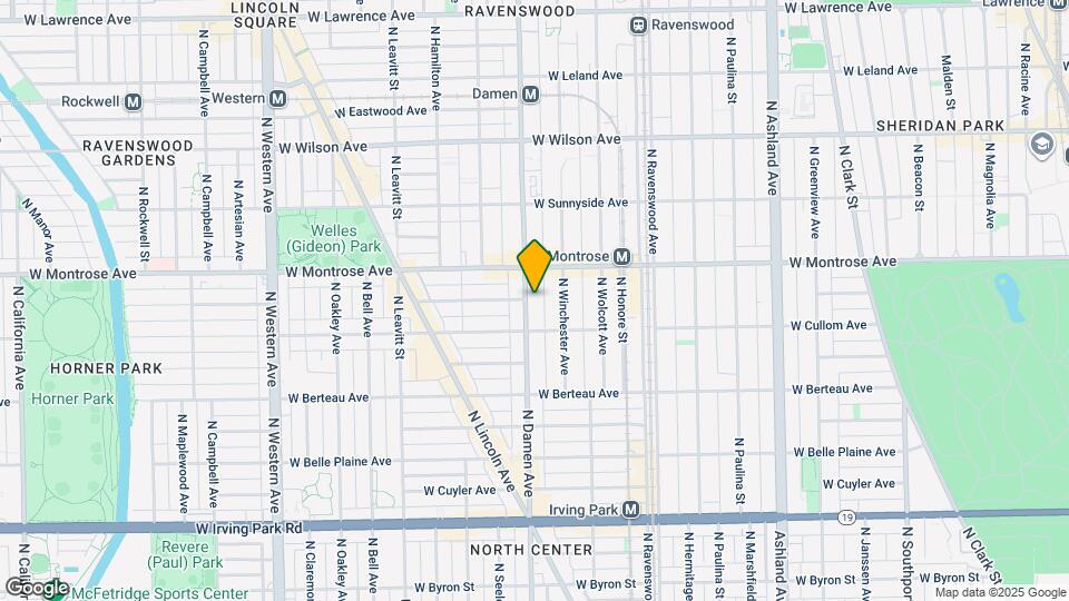 4327 N Damen Ave Map and Location Details