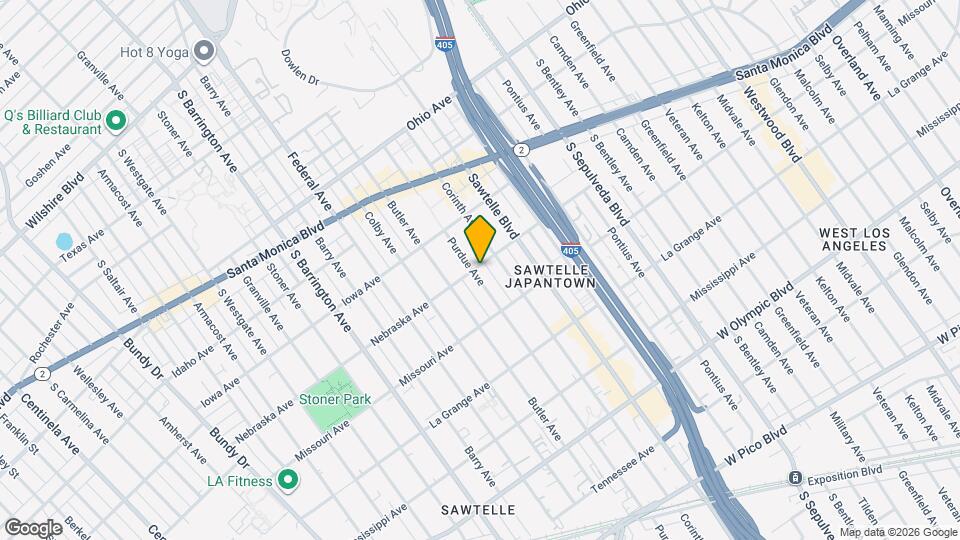 1802 Purdue Ave Map and Location Details