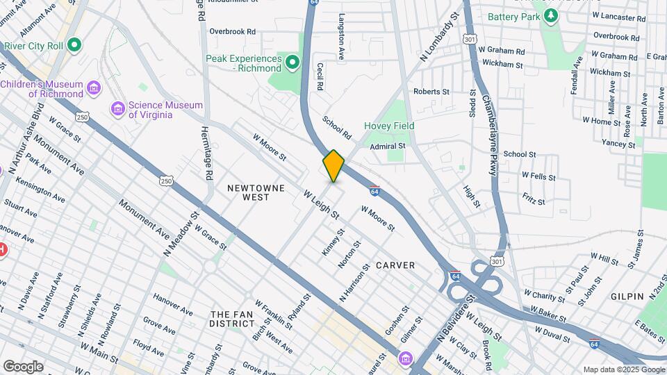 1041 N Lombardy St Map and Location Details