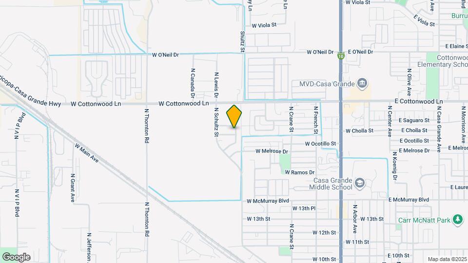 814 W Cholla St Map and Location Details