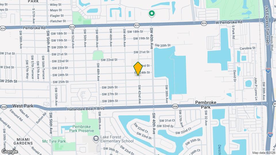 4201 SW 25th St Mapa y Detalles de la Ubicación
