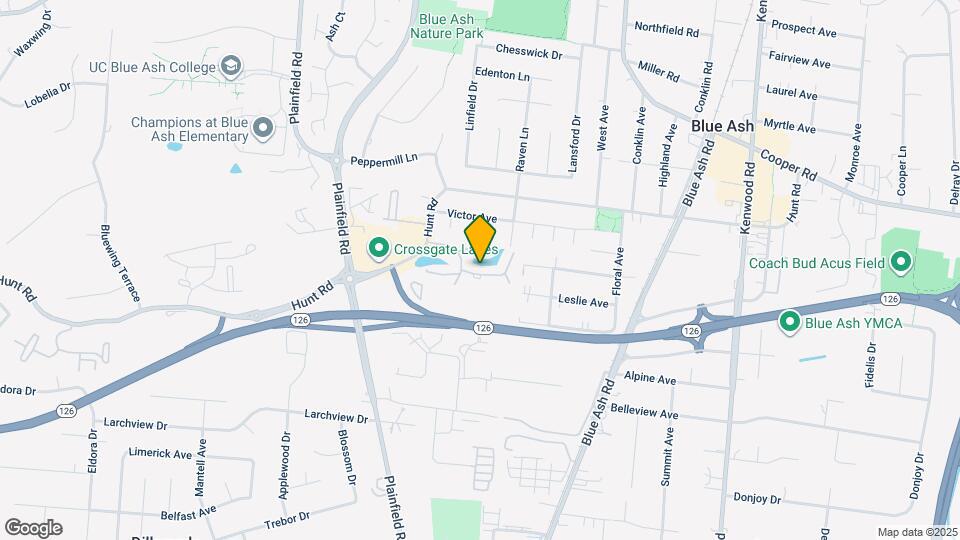 9412 Hunters Creek Dr Map and Location Details