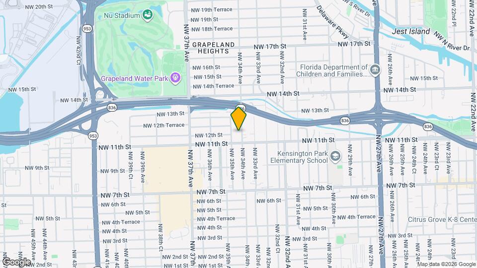 1136 NW 34th Ave Map and Location Details