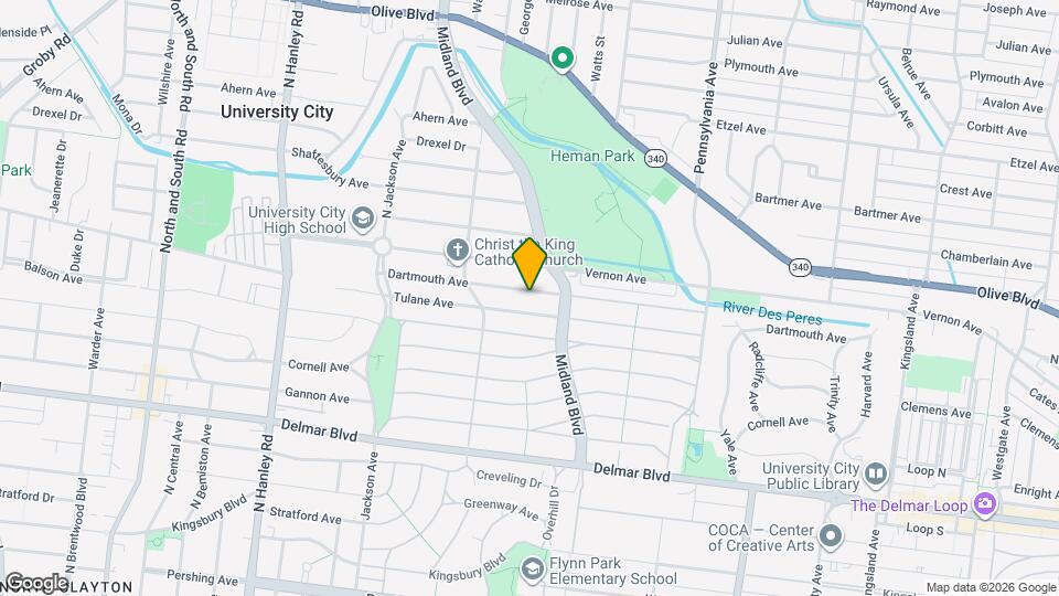 7228 Dartmouth Ave, Unit Fl 1 Map and Location Details