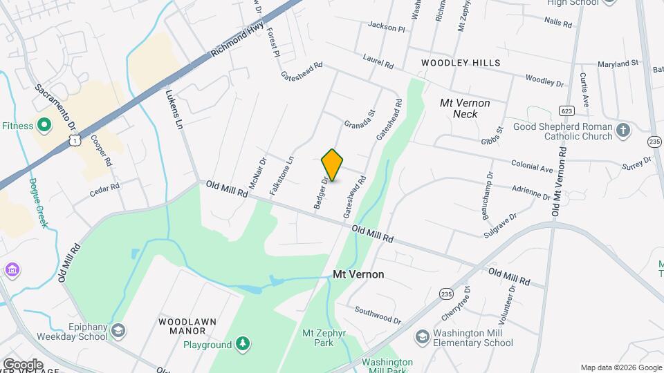 8811 Badger Dr Map and Location Details