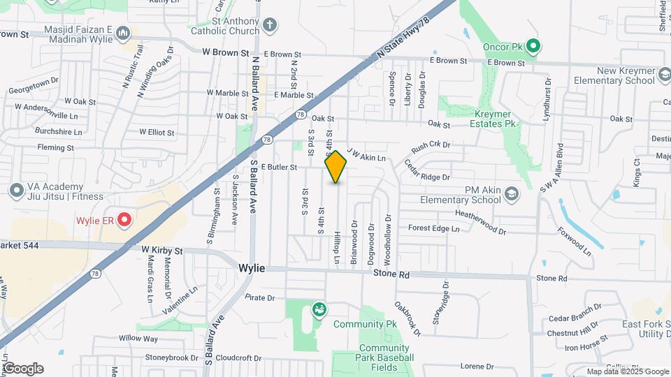 310 Hilltop Ln Map and Location Details