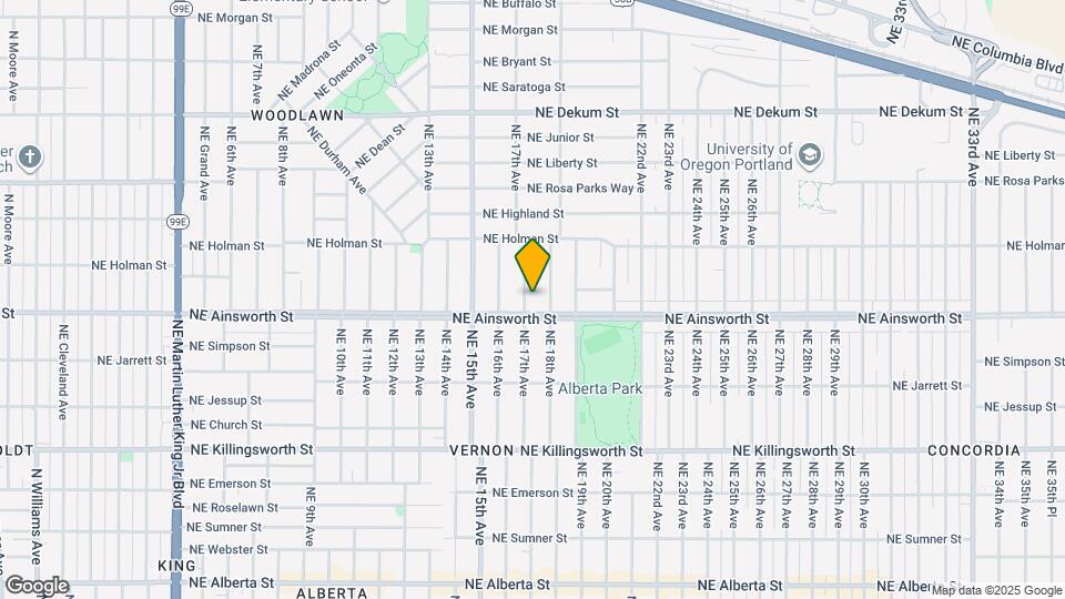 6024 NE 17th Ave Map and Location Details