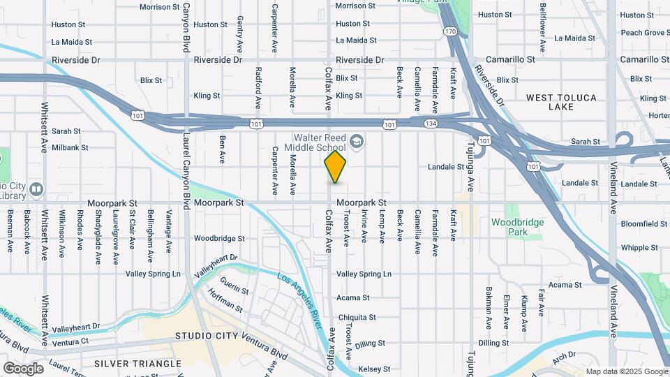 4424 Colfax Ave Map and Location Details