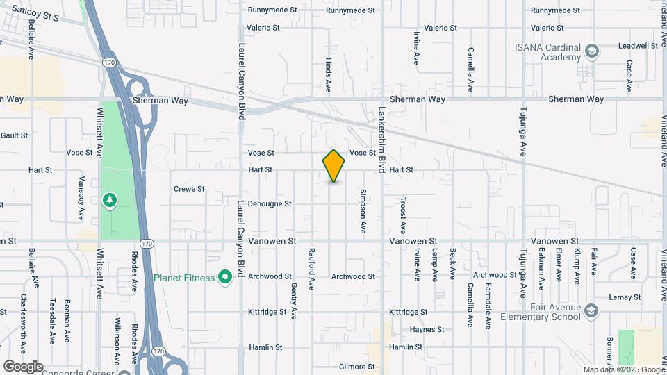 6928 Hinds Ave Map and Location Details