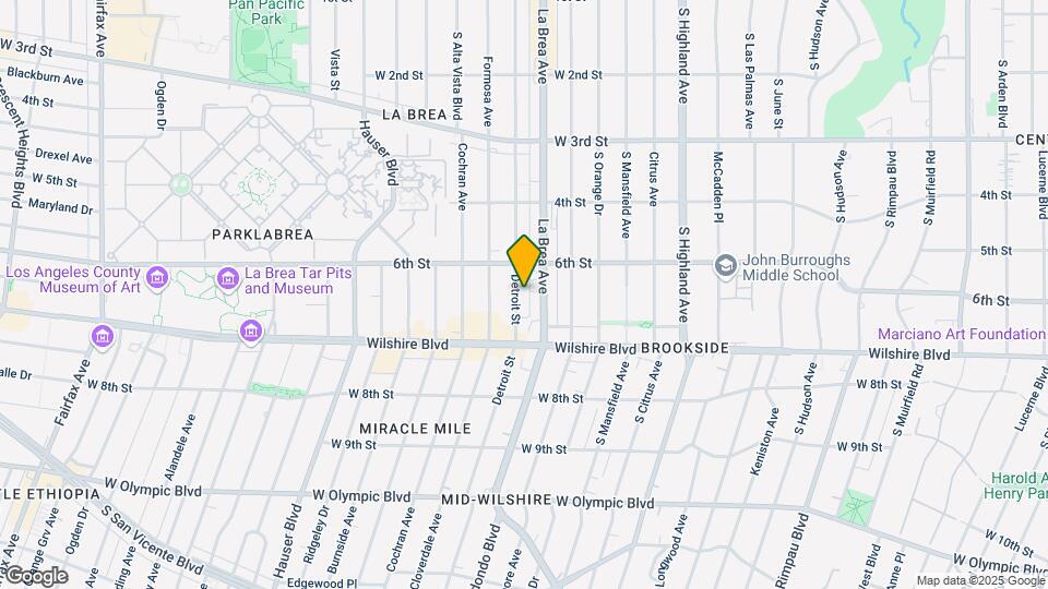 630 S Detroit St Map and Location Details