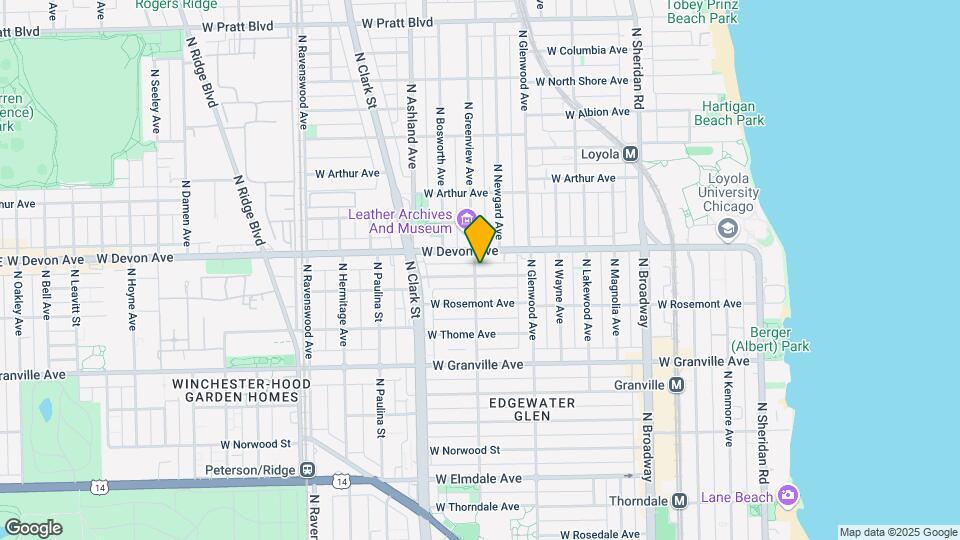 1456-1458 W Highland Ave Mapa y Detalles de la Ubicación