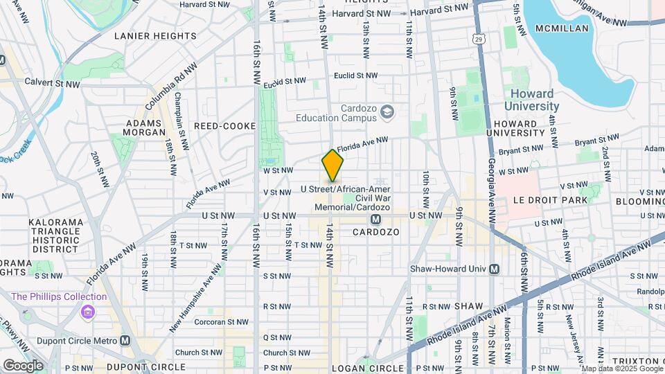 2125 14th St NW, Unit 224 Map and Location Details