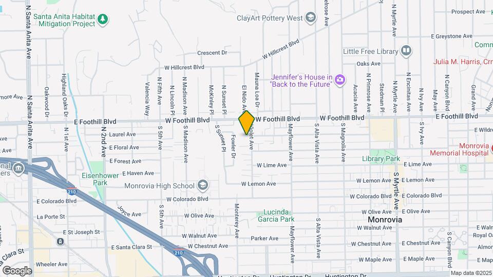 205 Violet Ave Mapa y Detalles de la Ubicación