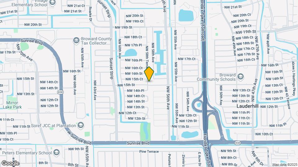 1500 NW 58th Ter Mapa y Detalles de la Ubicación