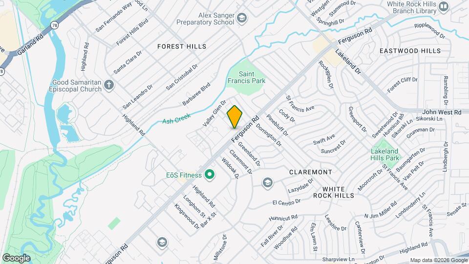 8209 Ferguson Rd Mapa y Detalles de la Ubicación