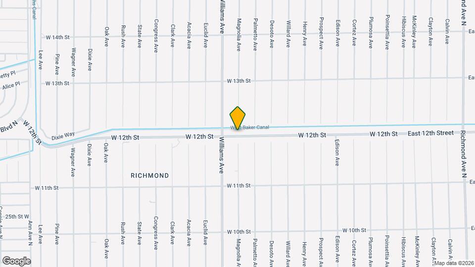 1002 W 12th St Map and Location Details