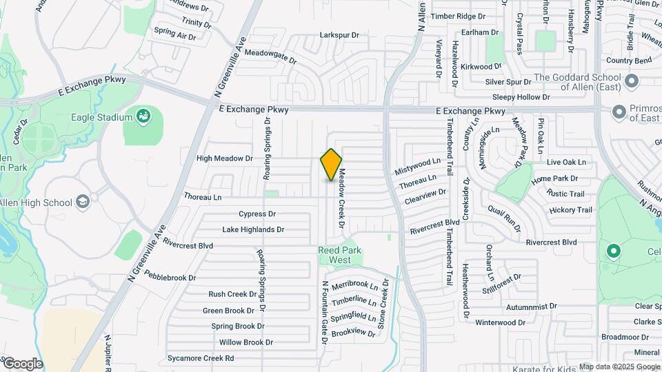 804 Sandy Creek Dr Map and Location Details