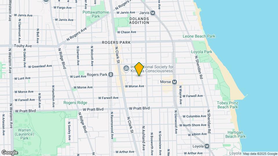1631 W Lunt Ave Map and Location Details