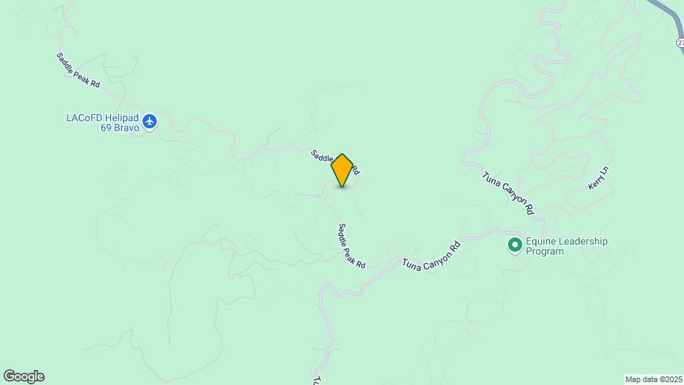 21625 Saddle Peak Rd Map and Location Details