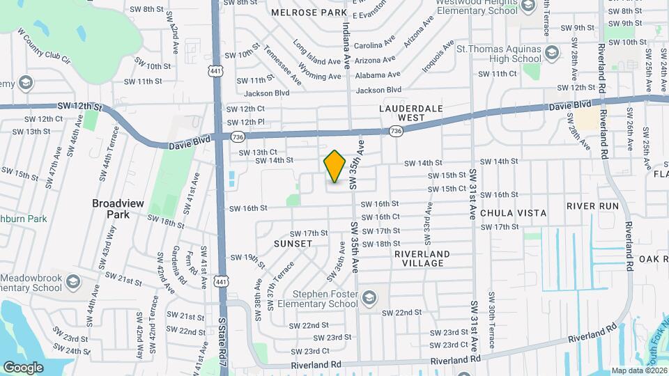 3531 SW 15th Ct Map and Location Details