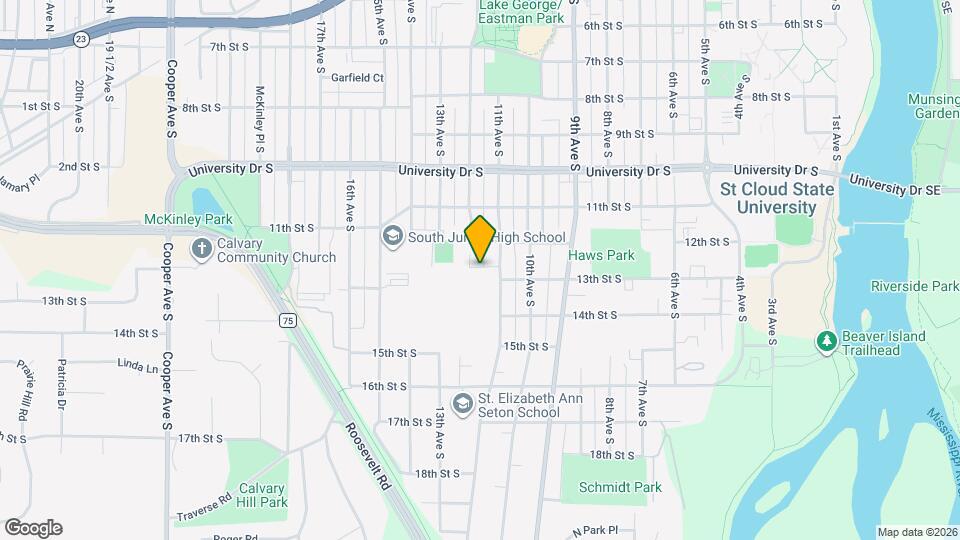 1112 13th St S, Unit 1112 Map and Location Details