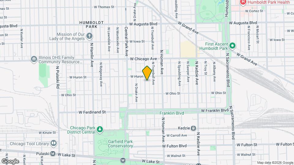 639 N St Louis Ave Map and Location Details