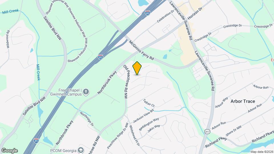 2875 White Blossom Ln Map and Location Details