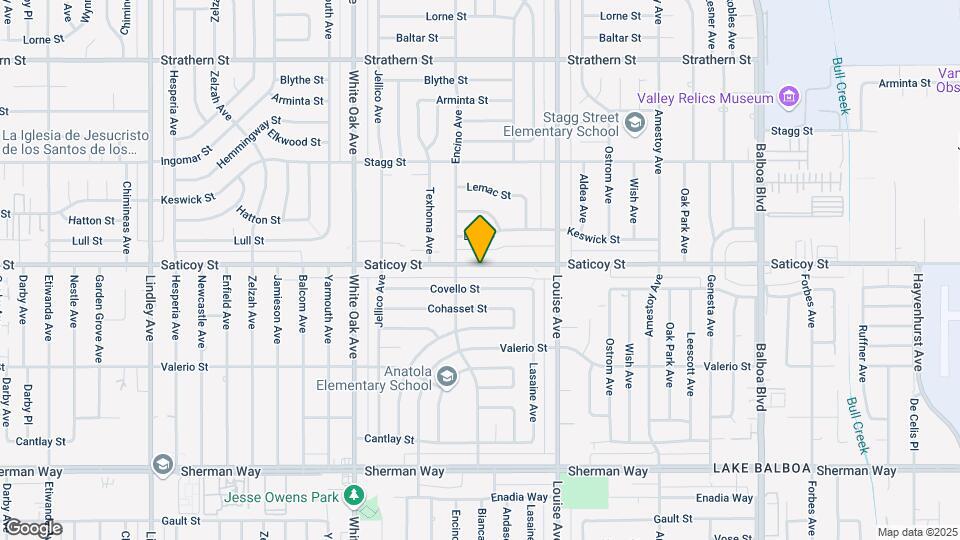 17434 Saticoy St Map and Location Details