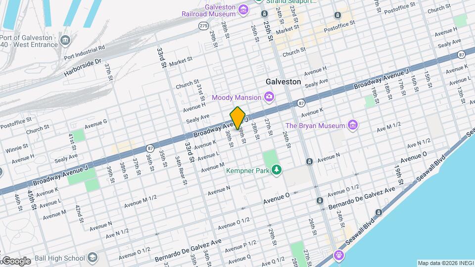 2912 Avenue R Mapa y Detalles de la Ubicación