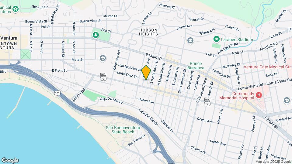 250 S Pacific Ave Mapa y Detalles de la Ubicación