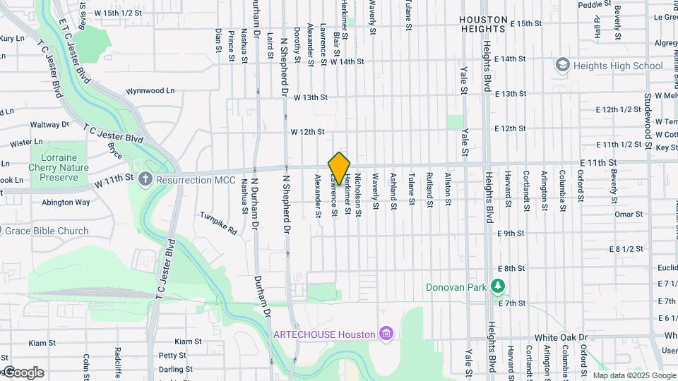 1014 Lawrence St Map and Location Details