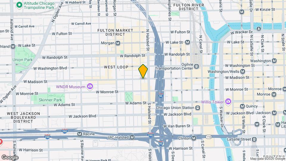 823 W Madison St, Unit 519 Map and Location Details