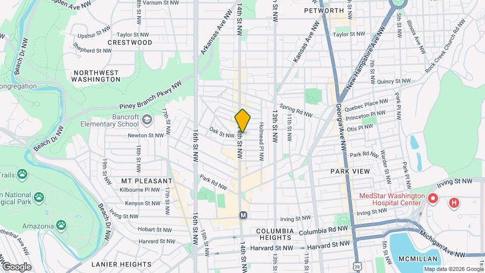 3465 14th St NW Map and Location Details