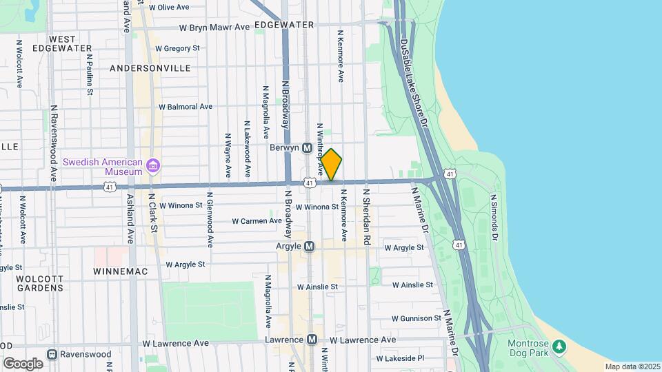 1057 W Foster Ave Map and Location Details