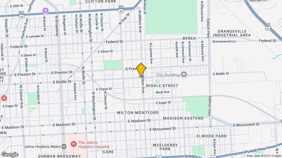 2437 E Biddle St Map and Location Details