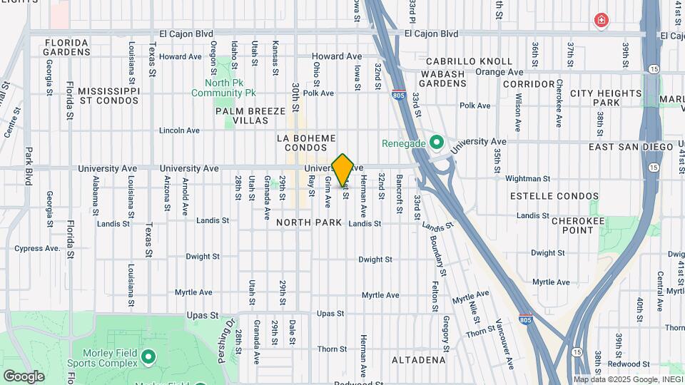 North Park Properties Map and Location Details