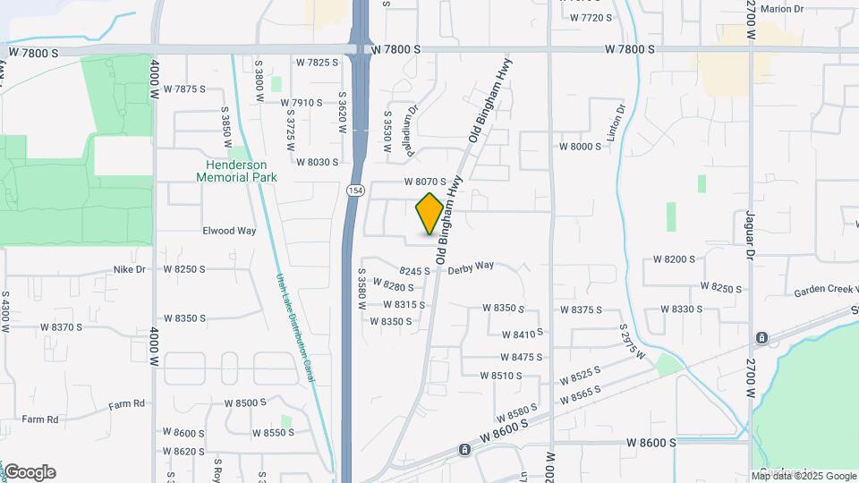 3448 W 8200 S Map and Location Details