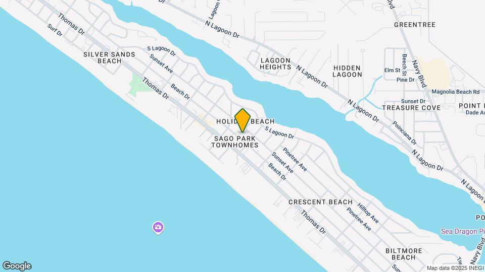 6714 Beach Dr Map and Location Details