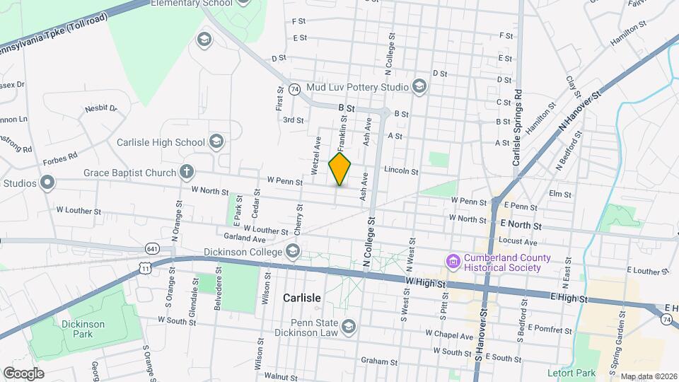 254 Franklin St Map and Location Details