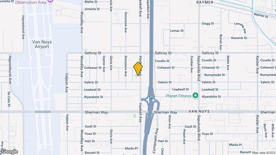 7417 Haskell Ave Mapa y Detalles de la Ubicación