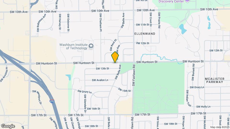 5407 SW Huntoon St Map and Location Details