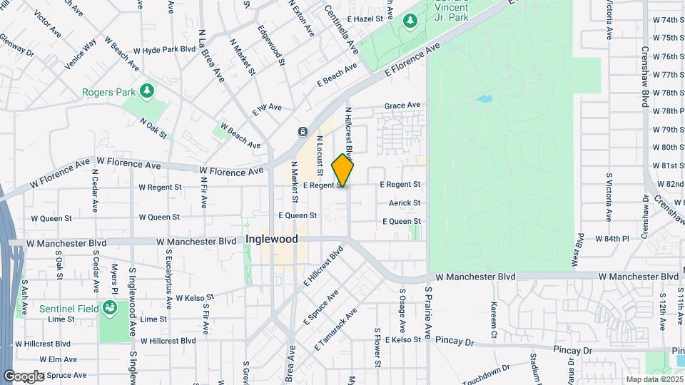 135 N Hillcrest Blvd Mapa y Detalles de la Ubicación