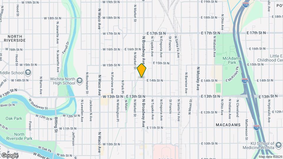 222 E 14th St N Map and Location Details
