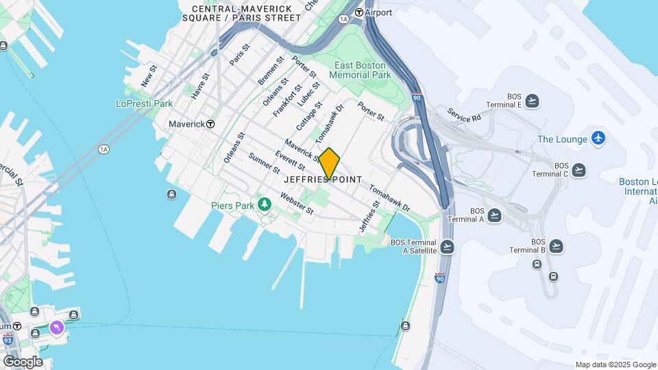 165 Everett St, Unit #1 Map and Location Details