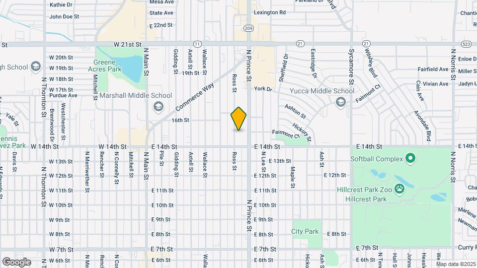 1421 Ross St Map and Location Details