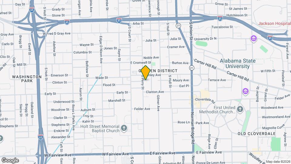 1301 S Perry St Map and Location Details