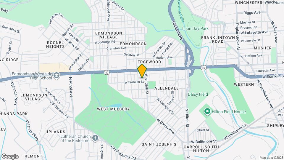 3706 W Franklin St Map and Location Details