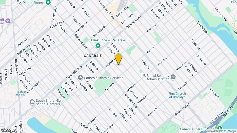 1291 E 92nd St Map and Location Details